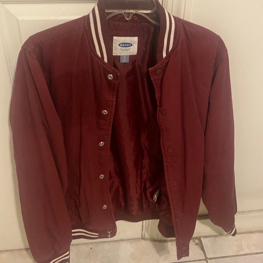 Stylish Red Old Navy Jacket Small